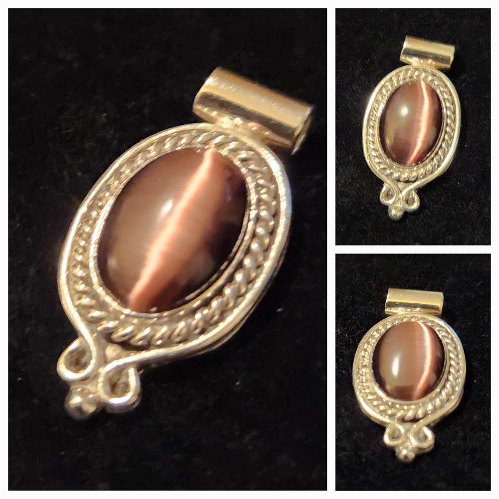 Purple Tigers Eye 925 Mexican Silver
